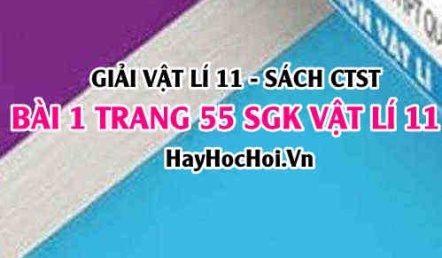 Giải bài 1 trang 55 Vật lý 11 SGK Chân trời sáng tạo